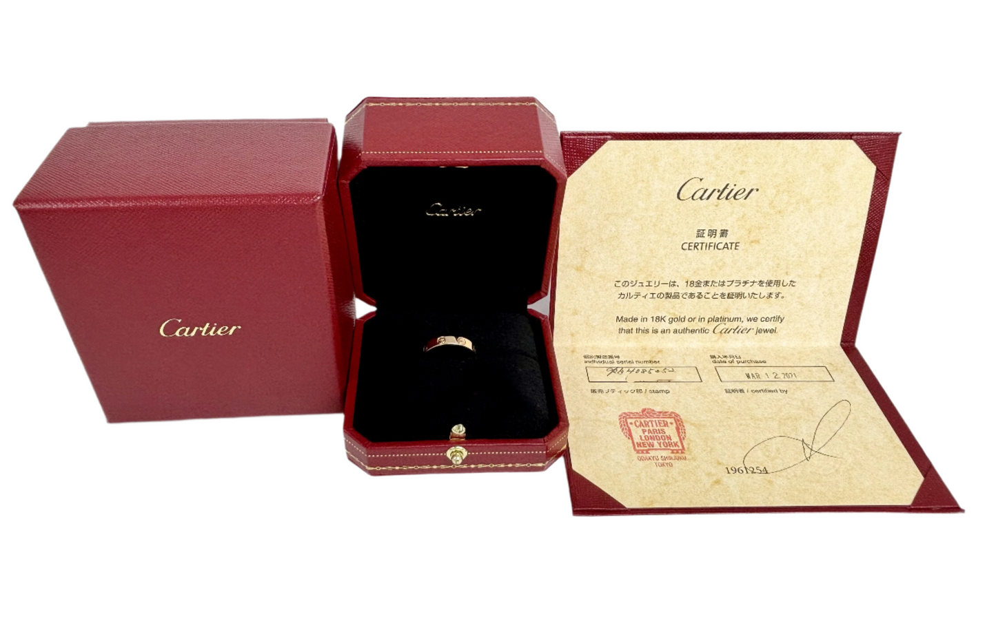 Cartier Love Ring Small Model Rose Gold