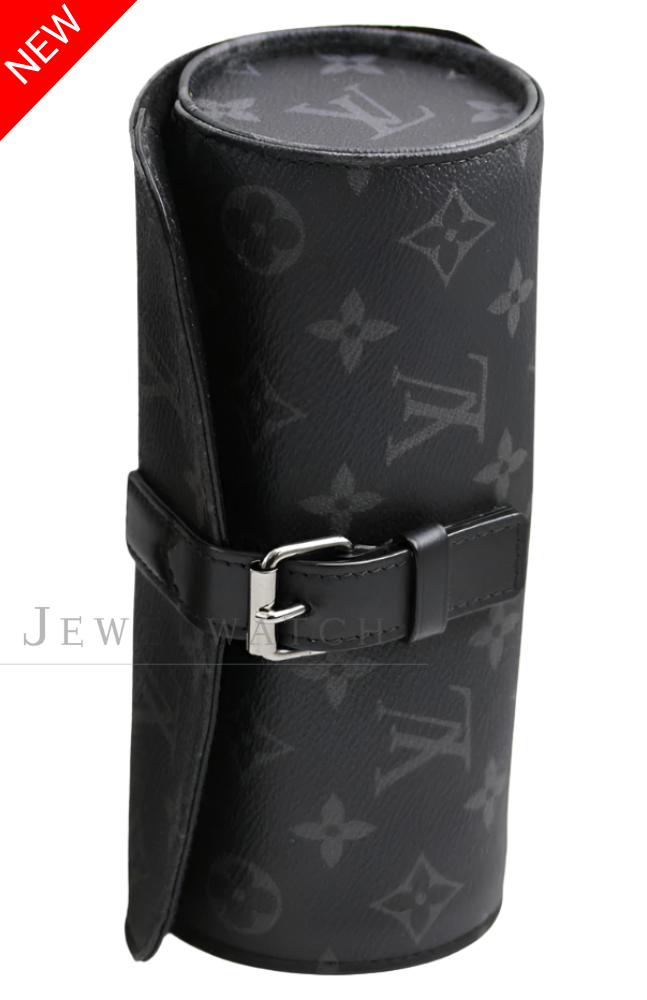 Louis Vuitton 3 Watch Case (Monogram Eclipse)
