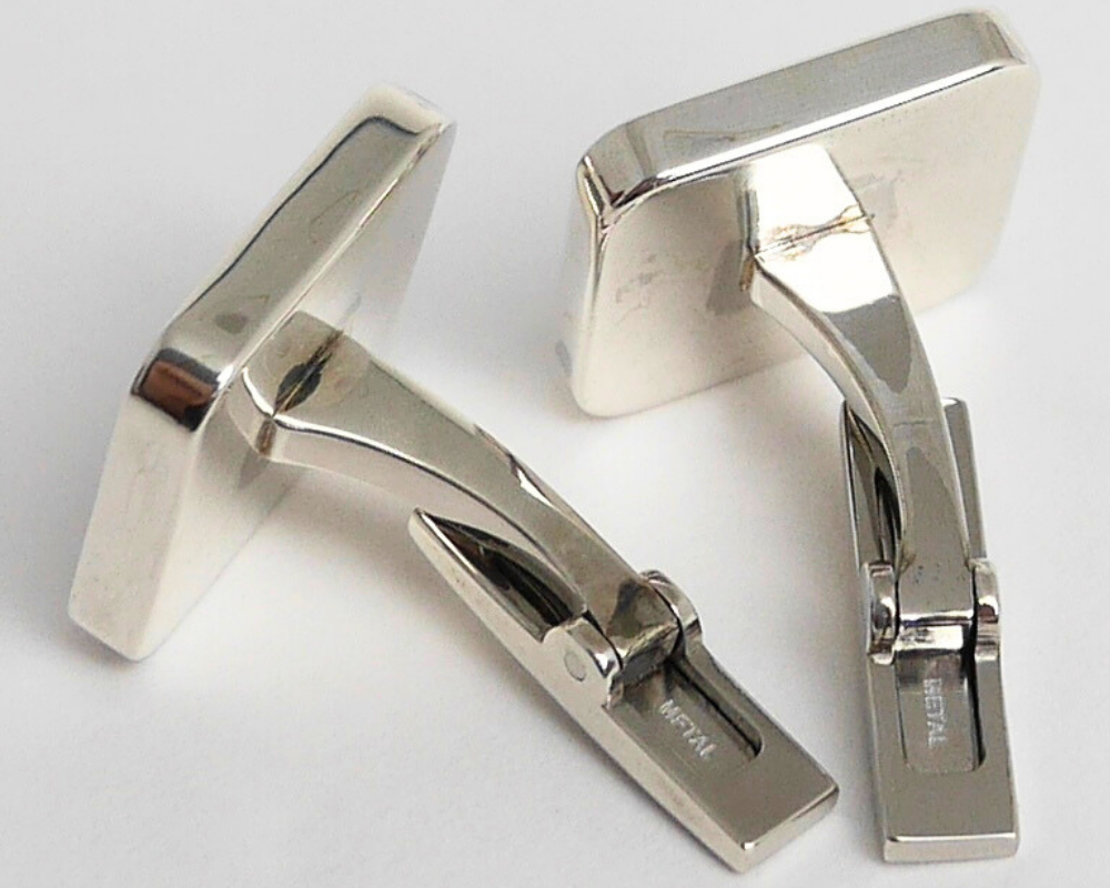 Cartier Santos Cufflinks – Silver & Onyx