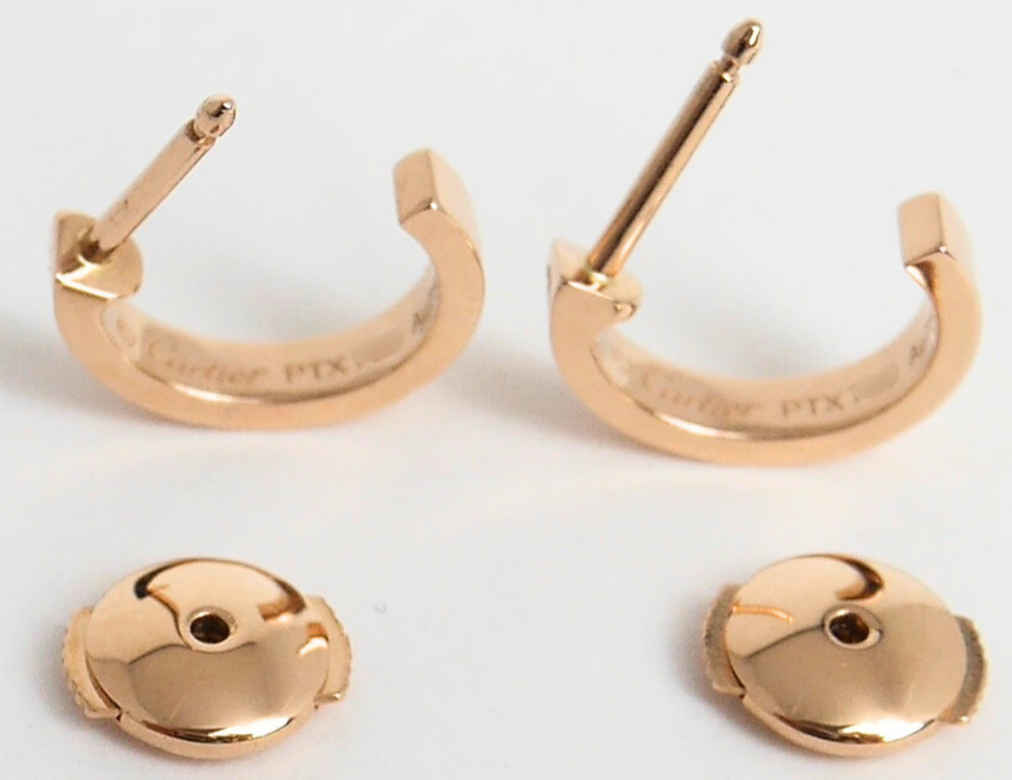 Cartier Love Hoop Earrings Small Model 18K Rose Gold B8029000