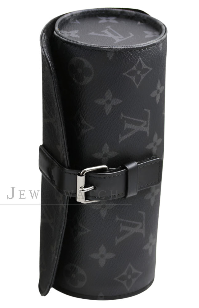 Louis Vuitton 3 Watch Case (Monogram Eclipse)